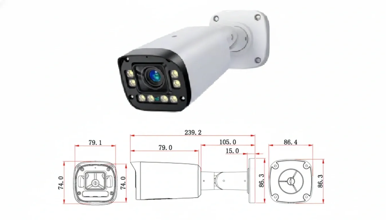 AI IPC,S265 6MP 子弹头智能AI IP摄像头,双光源
